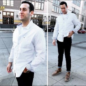 NWT!Clearance Mens’d Button Down Slim Whale Shirt
